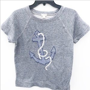 J. Crew Short Sleeve Nautical Top